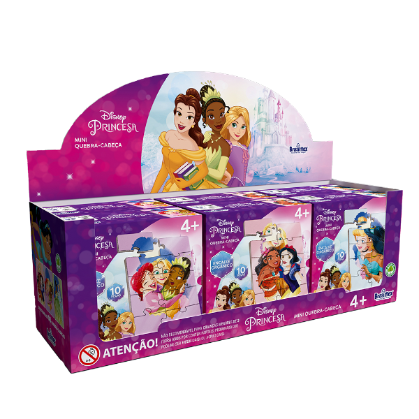 Mini Quebra-Cabeça Disney Princesa - Madeira · Brasilflex